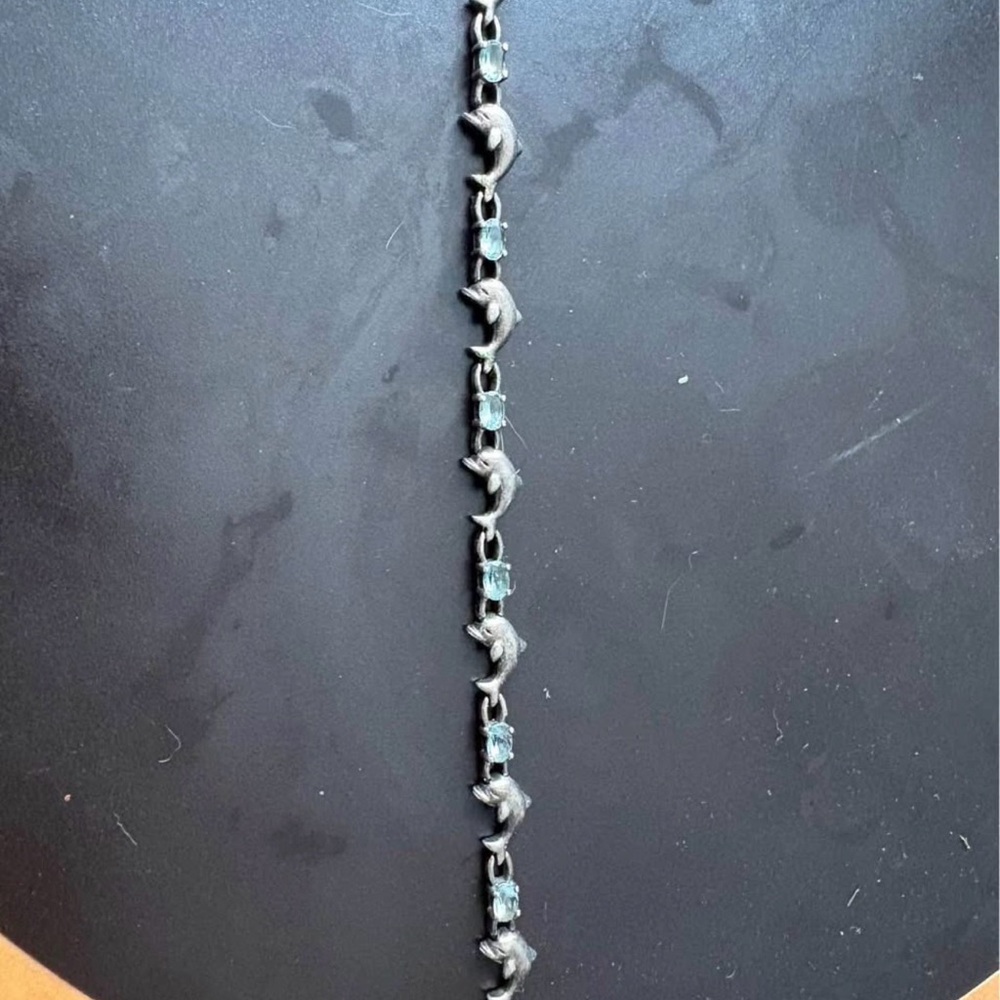Vintage Silver Dolphin Bracelet
